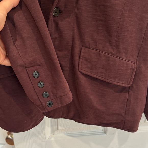 Men's Burgundy Blazer - Picture 3 of 8